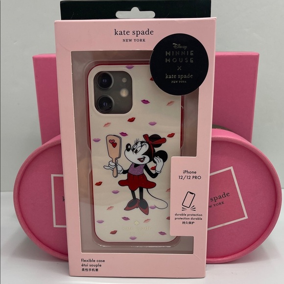 kate spade Other - Kate Spade Minnie Mouse iPhone 12/12 Pro Case - Cream and Red